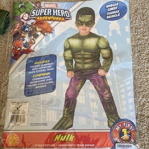 Marvel Hulk Costume, size 2-4 toddler